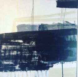 Acrylic and mixed media on canvas, 95cm x 95cm, framed. SOLD