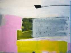Acrylic and mixed media on canvas, 75cm x 100cm (can be hung landscape or portrait). SOLD
