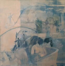 Oil on canvas, 93cmH x 95cmW. SOLD