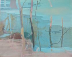 Oil on board, 40cmH x 50cmW. SOLD