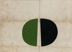 Vintage book cloth on board, 20cmH x 26.5cmW. SOLD