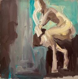 Oil on gesso board, 20cm x 20cm. SOLD