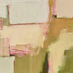 Acrylic and mixed media on canvas, 100cm x 100cm. SOLD
