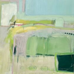 Mixed mediaon canvas, 100cm x 100cm. SOLD