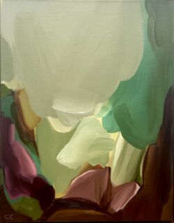 oil and acrylic on fine linen, 70cmH x 55cmW. SOLD