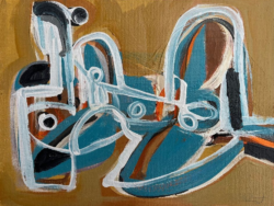 Acrylic on canvas board, 18cmH x 24cmW. SOLD
