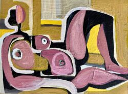 Acrylic on board, 18cmH x 24cmW. SOLD