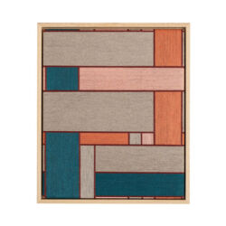 Hand woven ecological linen thread on hardboard, 42cmH x 35cmW. £695