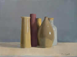 Oil on linen mounted on board, 18cmH x 24cmW. SOLD