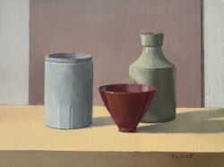 Oil on linen mounted on board, 18cmH x 24cmW. SOLD