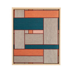 Hand woven ecological linen thread on hardboard, 42cmH x 35cmW. £695