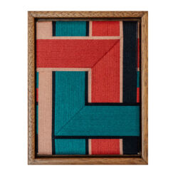 Hand woven fine cotton thread, hardwood panel, 20cmH x 15cmW, framed. Edition of 7. £395 (x1 SOLD)