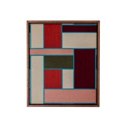 Hand woven fine cotton thread on hardwood panel, 42cmH x 35cmW. SOLD. (Ed. of 7)