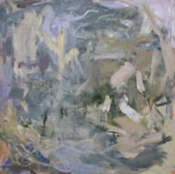 Acrylic, oil stick and pastel on canvas, 140cm x 140cm. SOLD