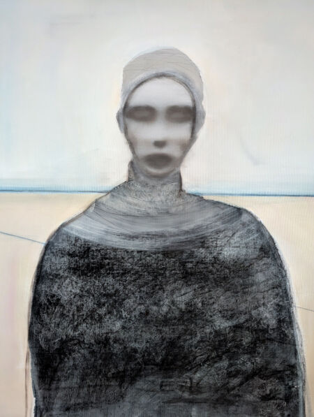 Acrylic and charcoal on canvas, 78cmH x 66cmW. £1,650