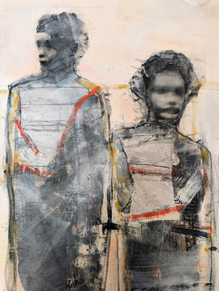 Acrylic and charcoal on canvas, 78.5cmH x 60.5mW. SOLD