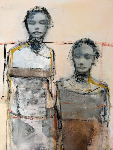 Acrylic and charcoal on canvas, 83.5cmH x 63.5cmW. SOLD