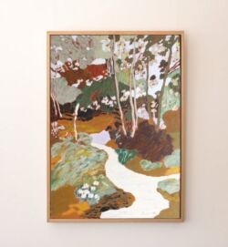 oil stick on board, 84cmH x 59cmW. SOLD