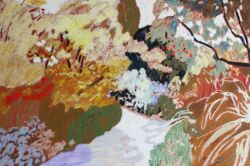 Oil stick on panel, 61cmH x 91cmW. SOLD