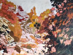 Oil stick on panel, 90cmH x 120cmW. SOLD