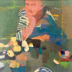 Acrylic on board, 20cm x 20cm. £375
