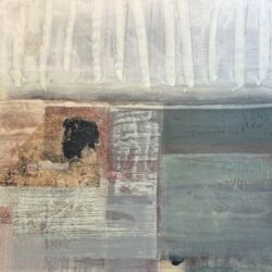 Mixed media on board, 80cm x 80cm. SOLD