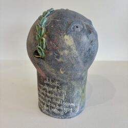 Stoneware, slips, glazes, 23cmH x 15cmD. SOLD