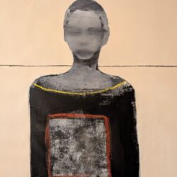 Acrylic and charcoal on canvas, 81cmH x 61cmW. £1,800