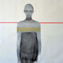 Acrylic and charcoal on canvas, 81cm x 81cm. £2,000
