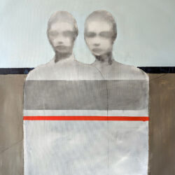 Acrylic and charcoal on canvas, 81cmH x 61cmW. £1,800