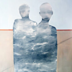 Acrylic and charcoal on canvas, 81cmH x 66cmW. £1,850