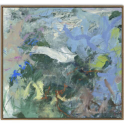 Acrylic and oil stick on canvas, 79cmH x 85cmW. £2,750