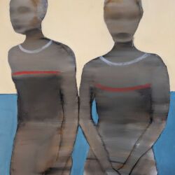 Acrylic and charcoal on canvas, 81cm x 66cm. £1,850