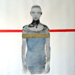 Acrylic and charcoal on canvas, 81cm x 81cm. £2,000