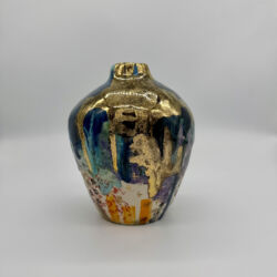 Hand built earthenware, underglazes, glazes, 17cmH x 12.5cmD. £750