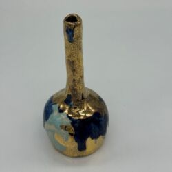 Hand built earthenware, glazes and 24K gold lustre, 16cmH x 7cmD. £285