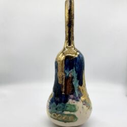 Hand build earthenware clay, glazes, 24K gold luster, approx 32cmH x 12cmD. £1,350